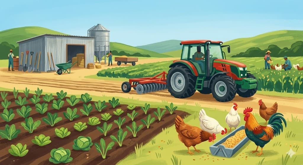 Afrimash farm operations and equipment